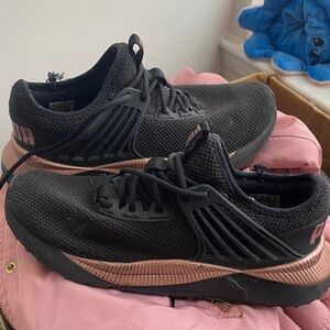 Puma Black and Rose Sneakers